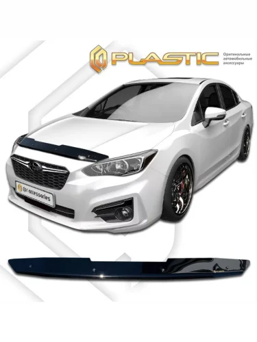 Дефлектор капота Classic черный Subaru Impreza G4 V поколение, седан, рынок Японии, правый руль 2016 - 2019