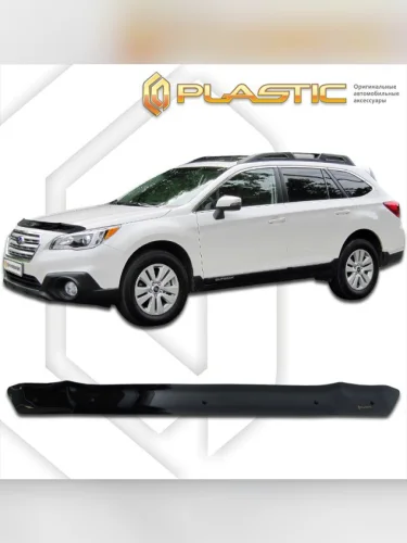 Дефлектор капота Classic черный Subaru Outback V поколение, V поколение рест., универсал, рынок РФ    2014 - 2021