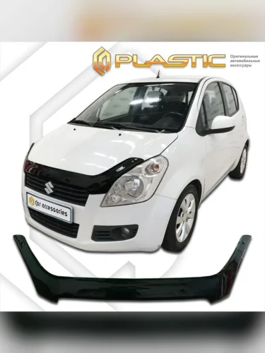 Дефлектор капота Classic черный Suzuki Splash  2008–2012