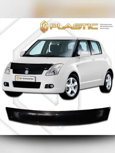 Дефлектор капота Classic черный Suzuki Swift  2004–2010