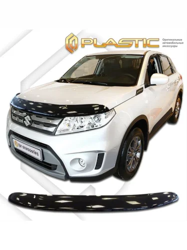 Дефлектор капота Classic черный Suzuki Vitara IV поколение, джип/suv 5 дв., рынок РФ  2015–2019