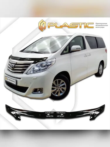 Дефлектор капота Classic черный Toyota Alphard  2011-2015