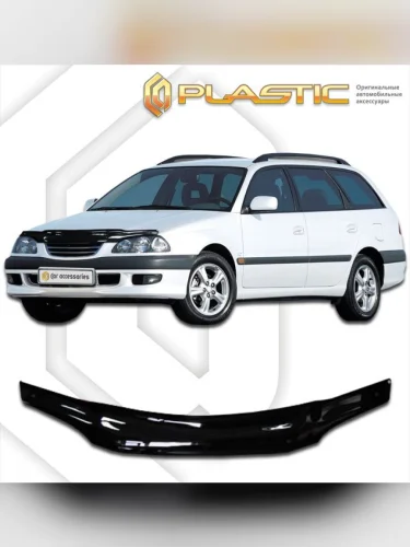 Дефлектор капота Classic черный Toyota Avensis  1997-2001