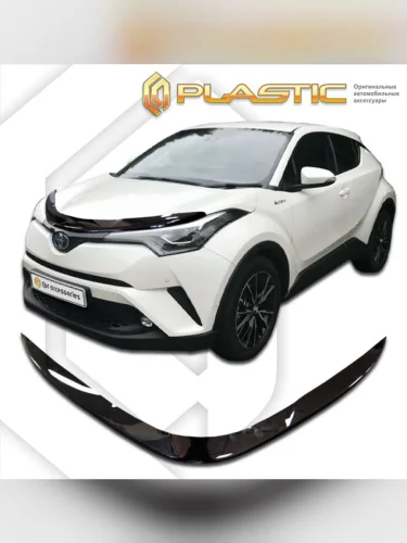 Дефлектор капота Classic черный Toyota C-HR I поколение, I поколение рест., джип/suv 5 дв. 2018 - н.в.