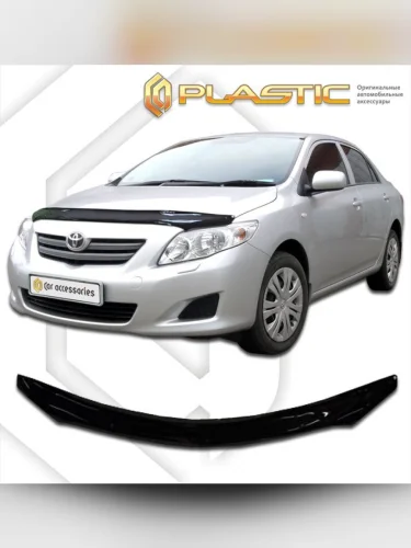 Дефлектор капота Classic черный Toyota Corolla Cедан 2007-2010