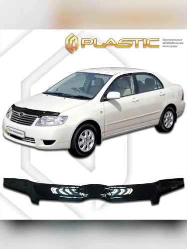 Дефлектор капота Classic черный Toyota Corolla седан 2004-2006