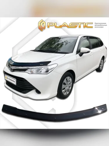 Дефлектор капота Classic черный Toyota Corolla Fielder, III поколение рестайлинг, III поколение 2-ой рестайлинг, универсал, рынок Японии 2015 - н.в.