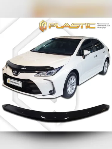 Дефлектор капота Classic черный Toyota Corolla  2018-н.в.