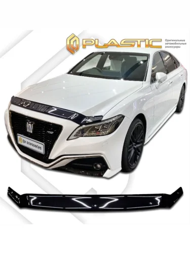 Дефлектор капота Classic черный Toyota Crown XV поколение, седан, правый руль, рынок Японии 2017 - 2022