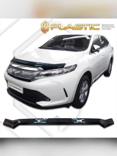 Дефлектор капота Classic черный Toyota Harrier джип/suv 5 дв., III поколение, III поколение рестайлинг 2013–2020