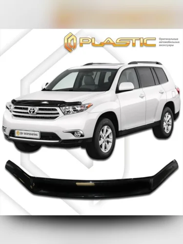 Дефлектор капота Classic черный Toyota Highlander  2011–2013