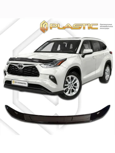 Дефлектор капота Classic черный Toyota Highlander  2019-н.в.