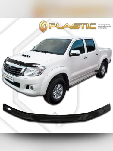 Дефлектор капота Classic черный Toyota Hilux  2012-2015
