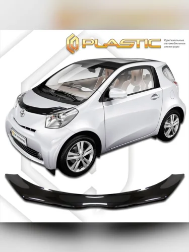 Дефлектор капота Classic черный Toyota iQ  2008–н.в.
