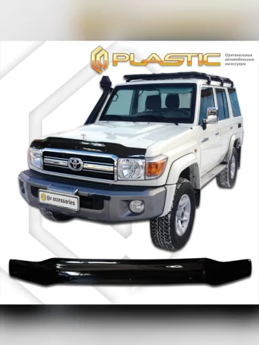 Дефлектор капота Classic черный Toyota Land Cruiser 5d 2007