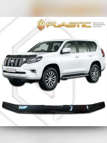Дефлектор капота Classic черный Toyota Land Cruiser Prado IV поколение 2-ой рестайлинг, джип/suv 5 дв.  2017–2023