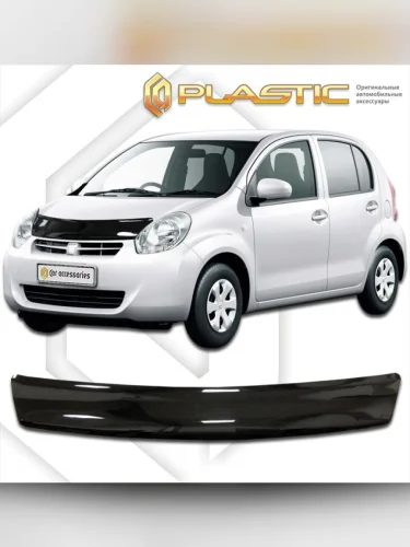 Дефлектор капота Classic черный Toyota Passo  2010-2016