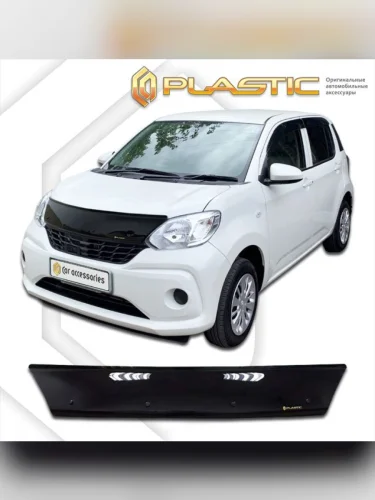 Дефлектор капота Classic черный Toyota Passo III поколение, III поколение рестайлинг, хэтчбек 5 дв., рынок Японии 2016 - 2023
