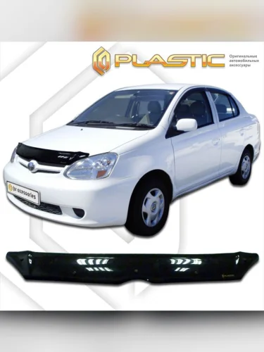 Дефлектор капота Classic черный Toyota Platz  2002-2005