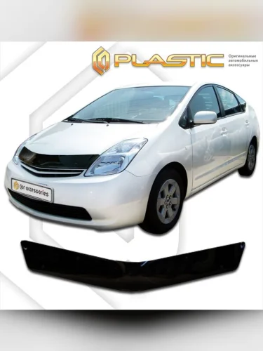 Дефлектор капота Classic черный Toyota Prius Левый руль 2003-2009