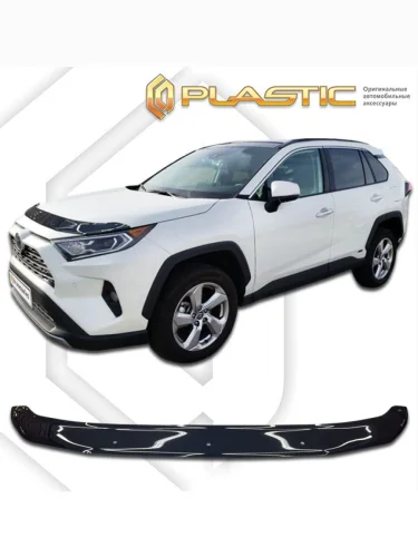 Дефлектор капота Classic черный Toyota Rav4 V поколение, джип/suv 5 дв. 2018-н.в.