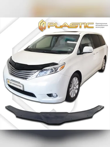 Дефлектор капота Classic черный Toyota Sienna  2010-2017