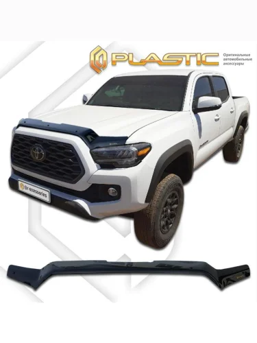 Дефлектор капота Classic черный Toyota Tacoma III поколение, III поколение рестайлинг, пикап, Double Cab   2015 - 2023