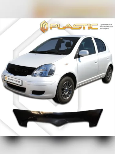 Дефлектор капота Classic черный Toyota Vitz  1999-2005