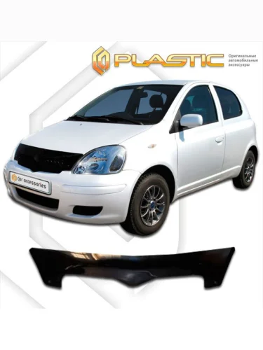 Дефлектор капота Classic черный Toyota Vitz 3 door 1999-2005 