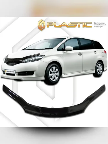 Дефлектор капота Classic черный Toyota Wish  2009-2017