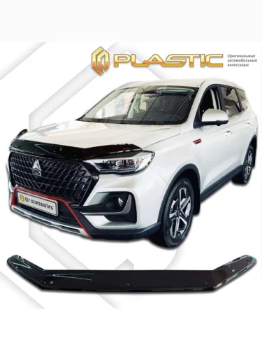 Дефлектор капота Classic черный VGV U75 Plus I поколение, джип/suv 5 дв. 2024 - н.в.