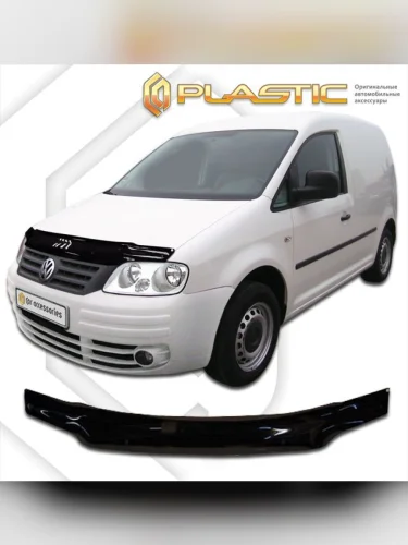 Дефлектор капота Classic черный Volkswagen Caddy  2004-2010