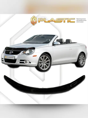 Дефлектор капота Classic черный Volkswagen Eos  2007-2010