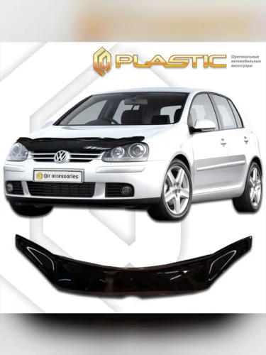 Дефлектор капота Classic черный Volkswagen Golf V 2003-2008