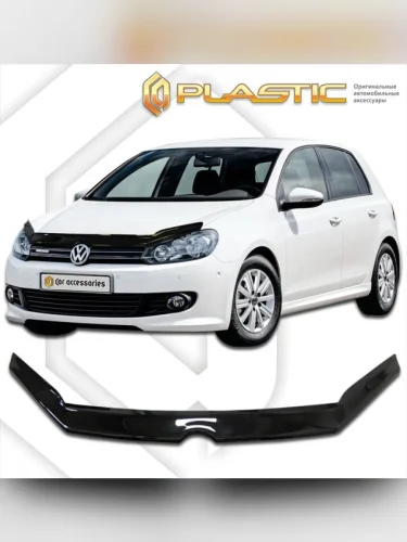 Дефлектор капота Classic черный Volkswagen Golf VI 2009–2012