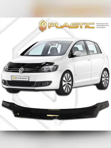 Дефлектор капота Classic черный Volkswagen Golf Plus  2009-2014