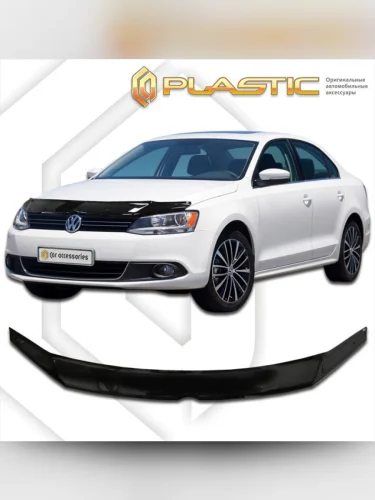 Дефлектор капота Classic черный Volkswagen Jetta  2010–н.в.