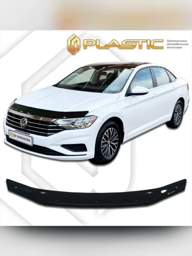 Дефлектор капота Classic черный Volkswagen Jetta  2018-н.в.
