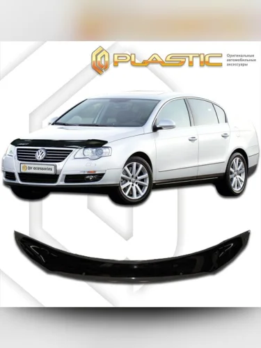 Дефлектор капота Classic черный Volkswagen Passat  2006-2011