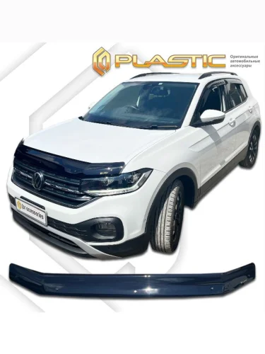 Дефлектор капота Classic черный Volkswagen T-Cross I поколение, I поколение рест., джип/suv 5 дв. 2018 - н.в.
