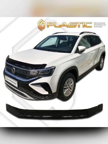 Дефлектор капота Classic черный Volkswagen Taos  2020-н.в. 