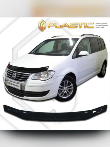 Дефлектор капота Classic черный Volkswagen Touran  2006-2010