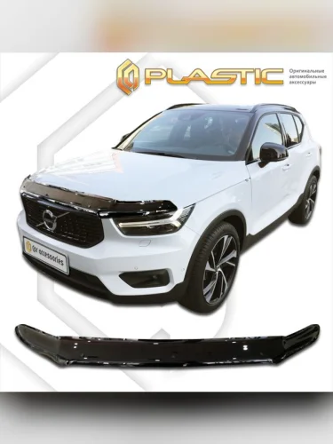 Дефлектор капота Classic черный Volvo XC40  2017–н.в.