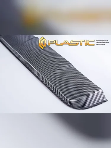 Ветровик люка (104 см.) Шелкография карбон серебро Toyota Land Cruiser 100 2002-2007