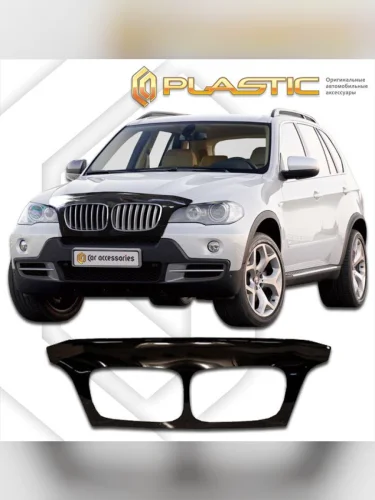 Дефлектор капота (exclusive) Classic черный BMW X5  2007-2013