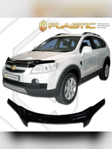 Дефлектор капота (exclusive) Classic черный Chevrolet Captiva  2007-2011