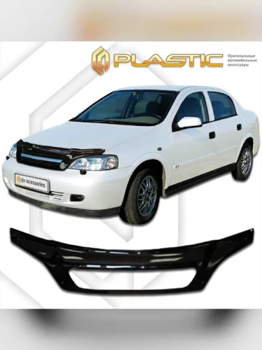Дефлектор капота (exclusive) Classic черный Chevrolet Viva  2005-2009