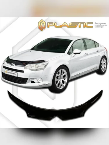 Дефлектор капота (exclusive) Classic черный Citroen C5  2008–н.в.
