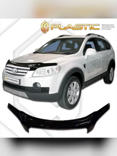 Дефлектор капота (exclusive) Classic черный Daewoo Winstorm  2006-2010