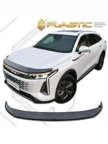 Дефлектор капота (exclusive) Classic черный EXEED RX I поколение, джип/suv 5 дв., рынок РФ 2022 - н. в.